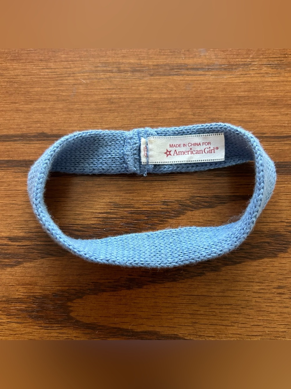 American Girl Baby Blue Knit Headband